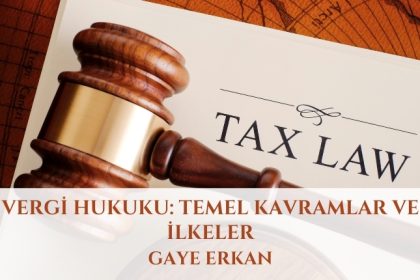Vergi Hukuku: Temel Kavramlar ve İlkeler